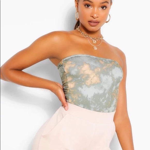 🔸 Boohoo 🔸 tie dye tube top - Picture 1 of 6